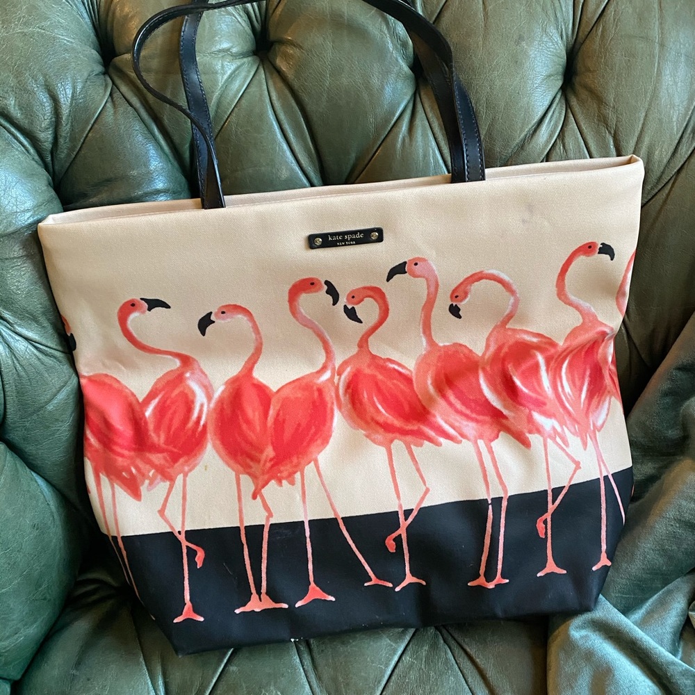 Kate Spade flamingo tote